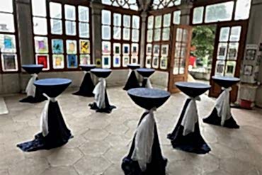 Kokteyl Organizasyonu Kokteyl Masası, Süslemeler ve Çiçekler