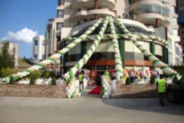 Açılış Organizasyonu Bina Balon Süsleme