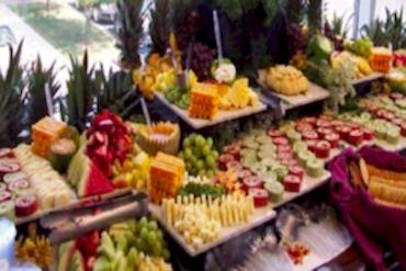 Catering Hizmeti Açık Büfe Süslemeler ve Sunum