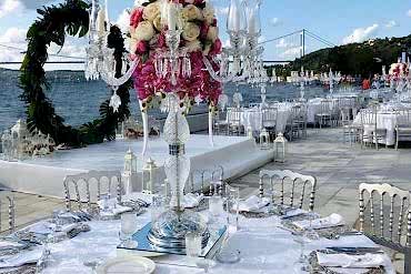 Düğün organizasyonu gümüş konsept