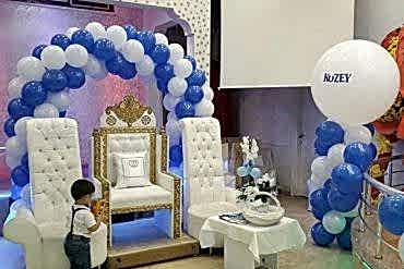 Sünnet Organizasyonu Taht ve Balon Süsleme