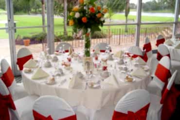 Masa Sandalye ve Çiçek Süsleme