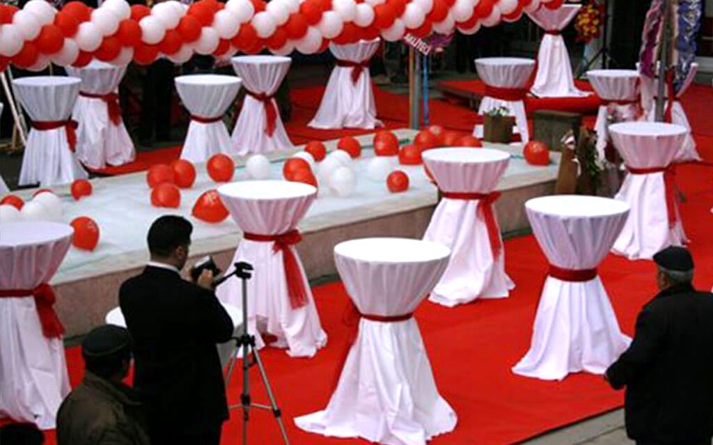 Açılış Organizasyonu için Süsleme Organizasyonu