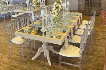 Lüks aynalı davet masası kiralama